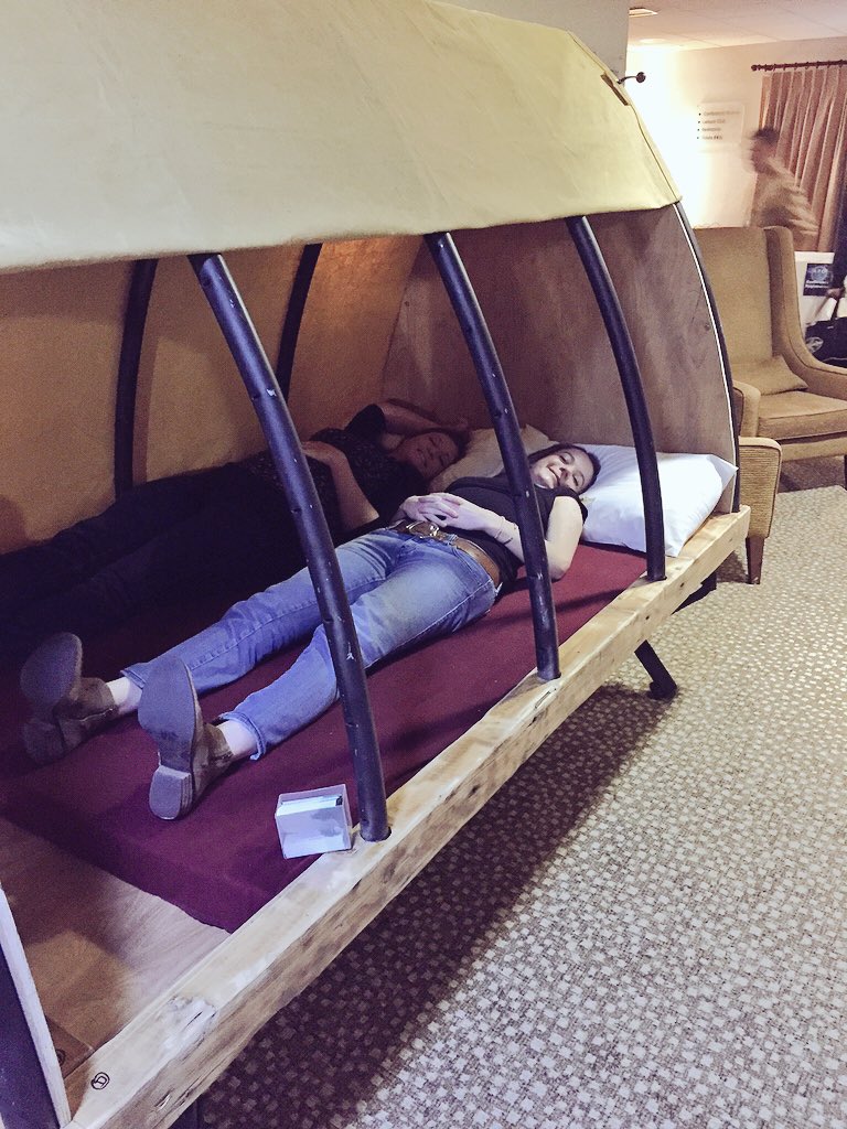 Working hard @AFO_Festivals ... Having a peedie snooze b4 our slot later tonight!! #landpod #lesuirecamping #comfy