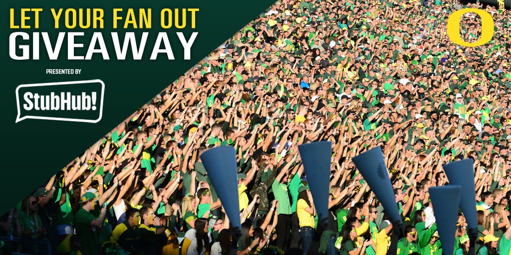 UOSportsNetwork's tweet photo. 2 @WinTheDay games left in the Animal House! #Letyourfanout and RT for your chance to win a $100 @StubHub gift code https://t.co/Qi397ZD9TA
