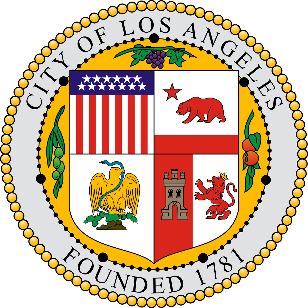 LosAngelesFlag's tweet photo. #LA has a great seal. But municipal seals are meant for documents, NOT flags. https://t.co/sCXXP33mAj https://t.co/iOyIGLzv8S