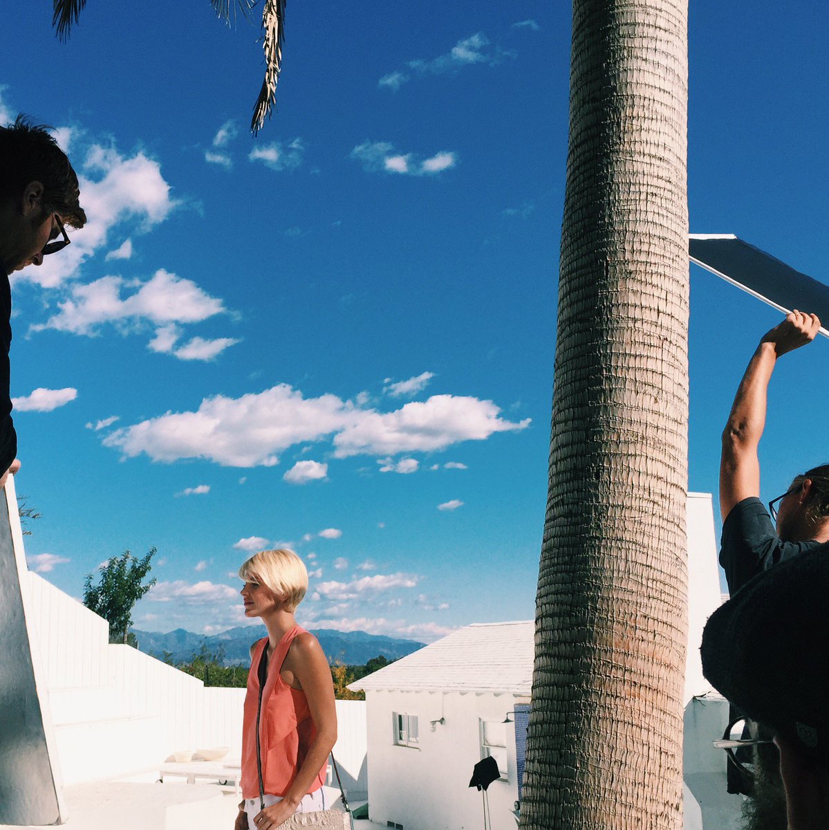 TothCo's tweet photo. Caught up in the moments.
In LA with @Brahmin! #BTS #TothOnSet https://t.co/u2VujYlp32