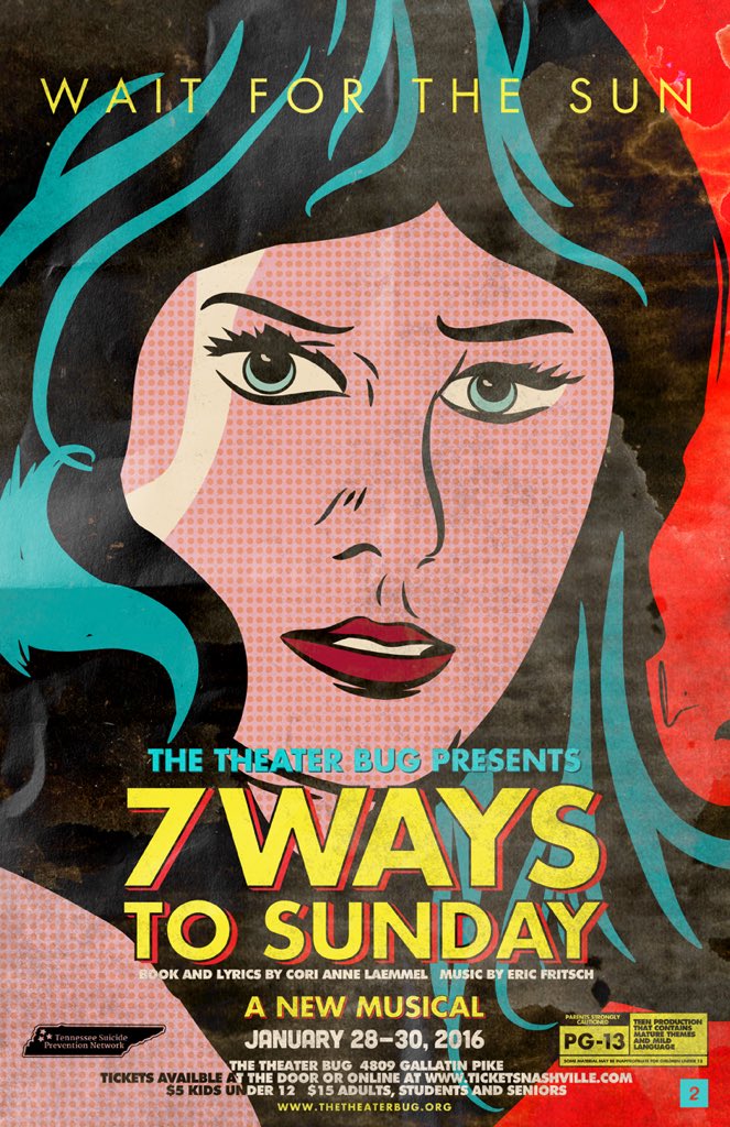Design for an exciting new original musical #waitforthesun #7waystosunday #posterart #popart