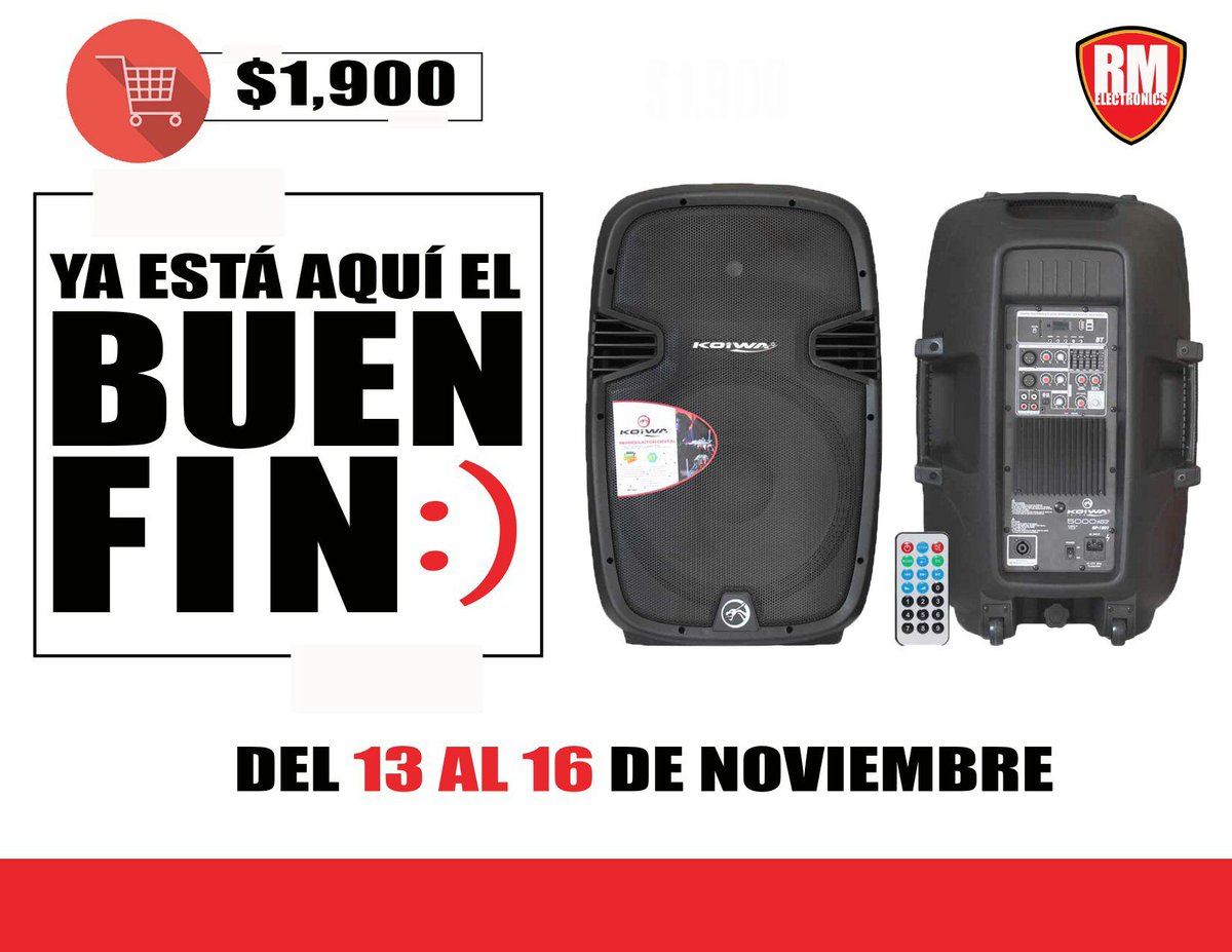 ElectronicsRM's tweet image. ¡Llego el #BuenFin! Aprovecha nuestras ofertas, te enviamos tu producto a cualquier parte de la República Mexicana