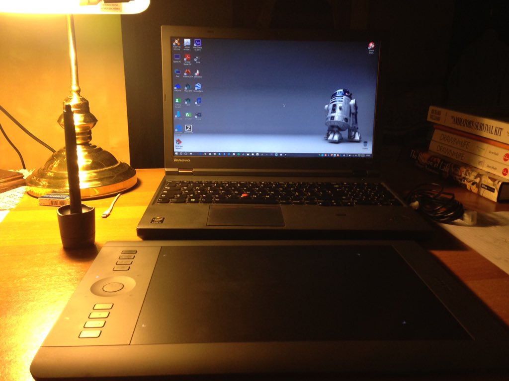 antonioguidetti's tweet image. New Wacom Intuos Pro. Welcome home😏 @wacomeurope #wacom #intuosart #animationtime #Animation