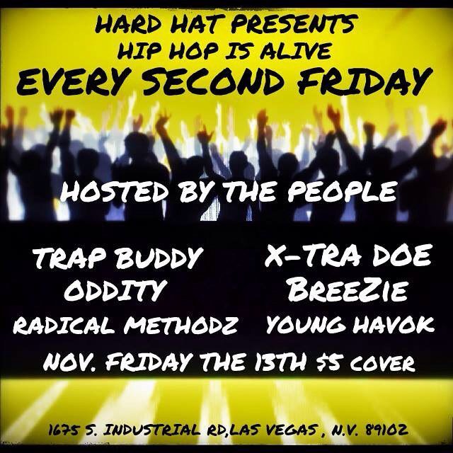 NothingToDoLV's tweet photo. Hip-Hop is Alive at @hardhat_lounge with @oddity_the_emcee @trapbuddy and more! Tag the people involved if you know… https://t.co/l3xYVuSW2T