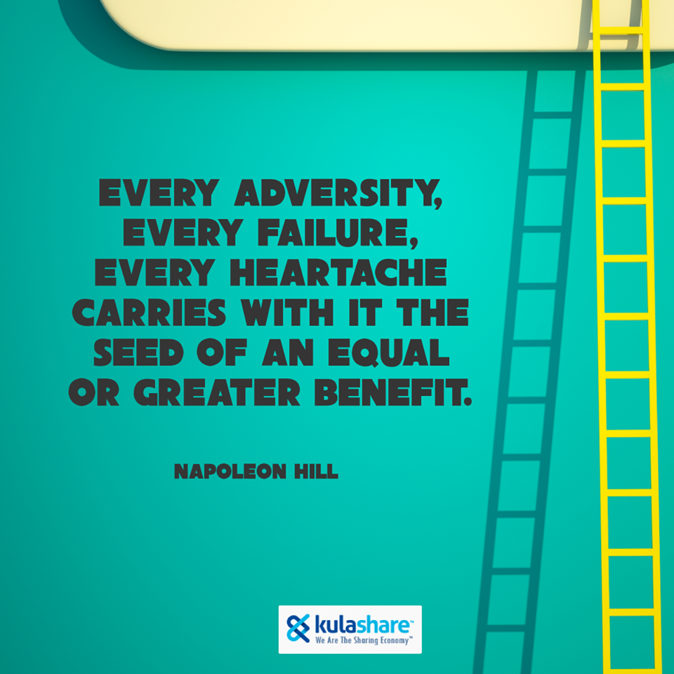 kulashare's tweet photo. Every adversity, failure &amp; heartache carries with it the seed of an equal or greater benefit. #Quote #NapoleonHill https://t.co/leoq4gvUuZ