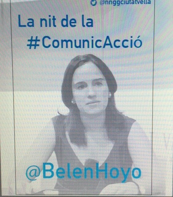 JuanEGallo's tweet photo. Nuestra futura diputada @BelenHoyo explicando sus experencias en redes sociales #ComunicAccio #NNGG https://t.co/QP94K1Pktp