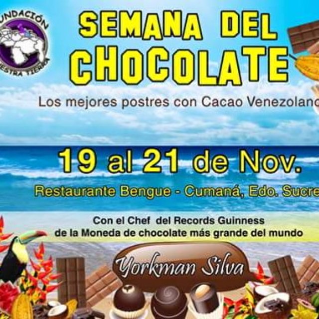 TantraSuites's tweet photo. La Fundación Nuestra Tierra invita a la semana del chocolate, en la Ciudad de Cumana del 19 al 21/11/15... Asiste!!! https://t.co/2zNwsvauWr