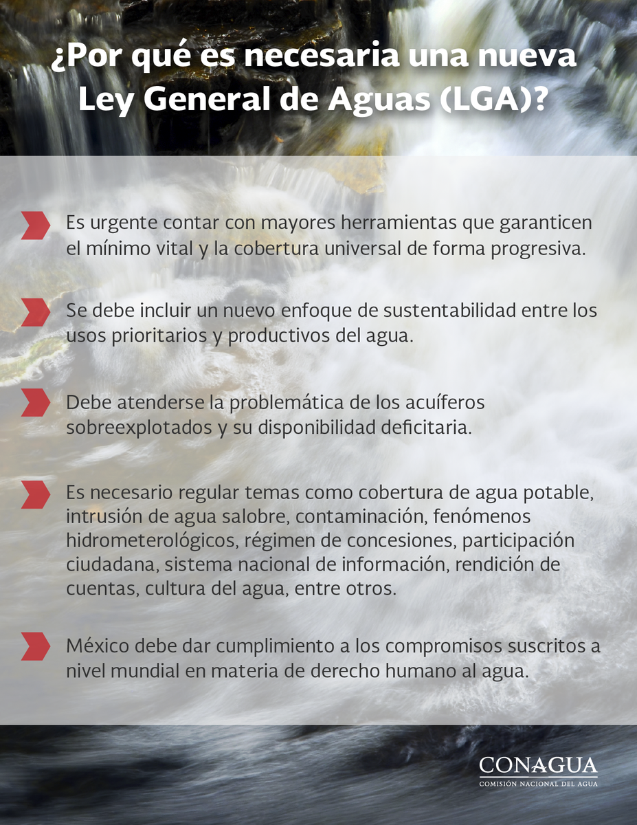 conaguariobravo's tweet photo. ¿Por qué es necesaria una Ley de Aguas? #Conagua https://t.co/lckJ9SEiiD