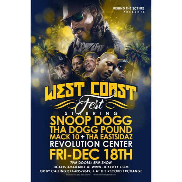 Hollyw_ood's tweet photo. #instagram #snoopdogg garden city !! catch me live wit #Mack10 n @thaeastsidaz​ at #RevolutionCenter on dec 18 !! https://t.co/0KN5BYFAqr