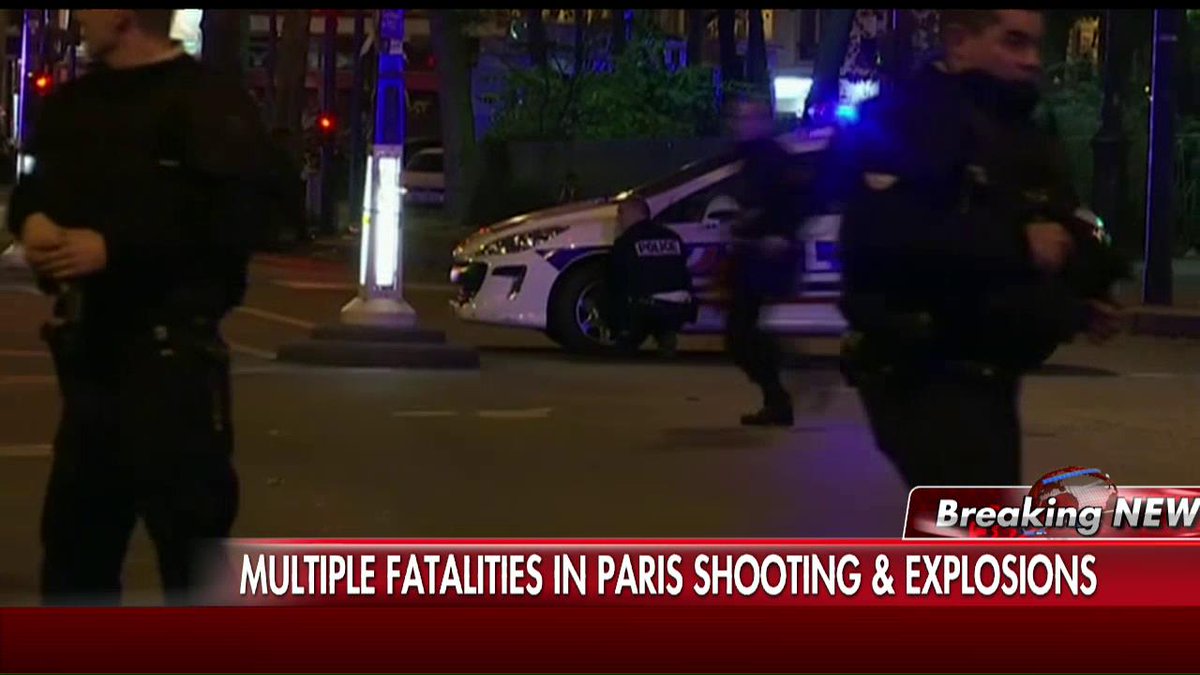 FoxNews's tweet image. Multiple reports indicate that there have been attacks at 6 different locations. #Paris fxn.ws/1WX7I8D