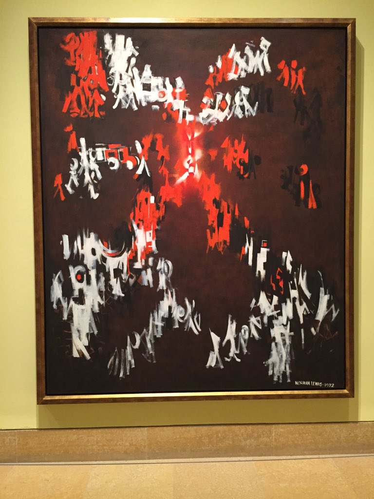 wherePHILLY's tweet photo. At @PAFAcademy for opening of Profession: The Art of Norman Lewis. Open daily to the public. #PAFALewis #WherePhilly https://t.co/I9yIRVzGUT