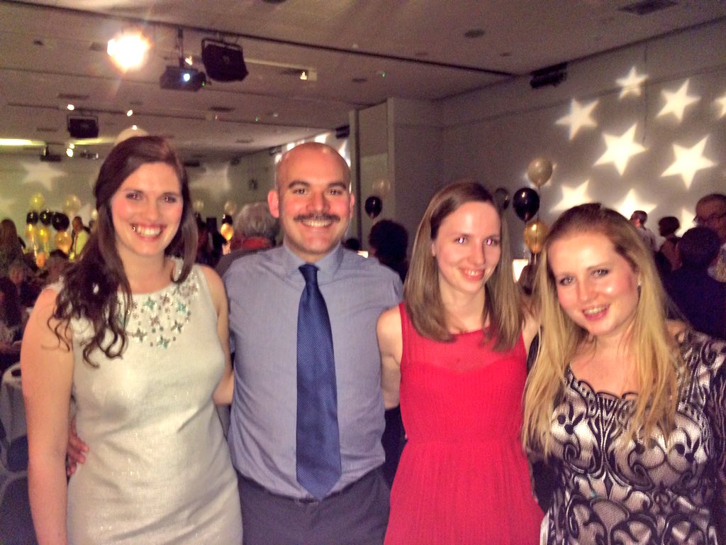 Fundraiser of the year <a href="/stephenaghan/">Stephen Henaghan</a> with our charity team #NUHonours