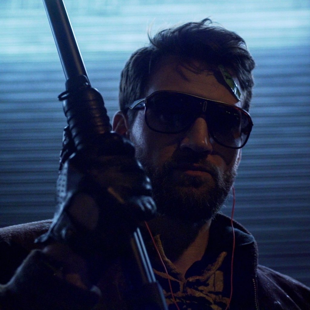 A still from my upcoming short. #80s #Retro #Action #Shotgun #Neon #Nostalgia #Badass #HeroesReborn #Rescue #Hitman
