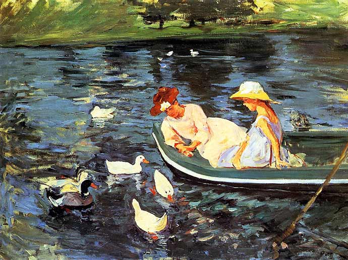 What Did Mary Cassatt and Summertime  Look Like  in 1894 