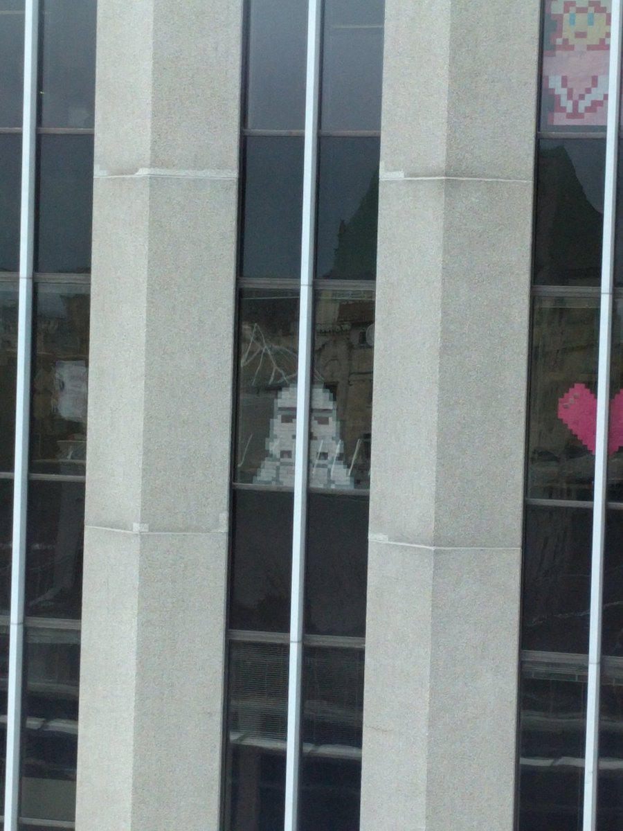 Gregologynet's tweet photo. Awesome #Stormtrooper from 160 Elgin St! What should our response be? #OttPixels https://t.co/ufn1kTPsfC