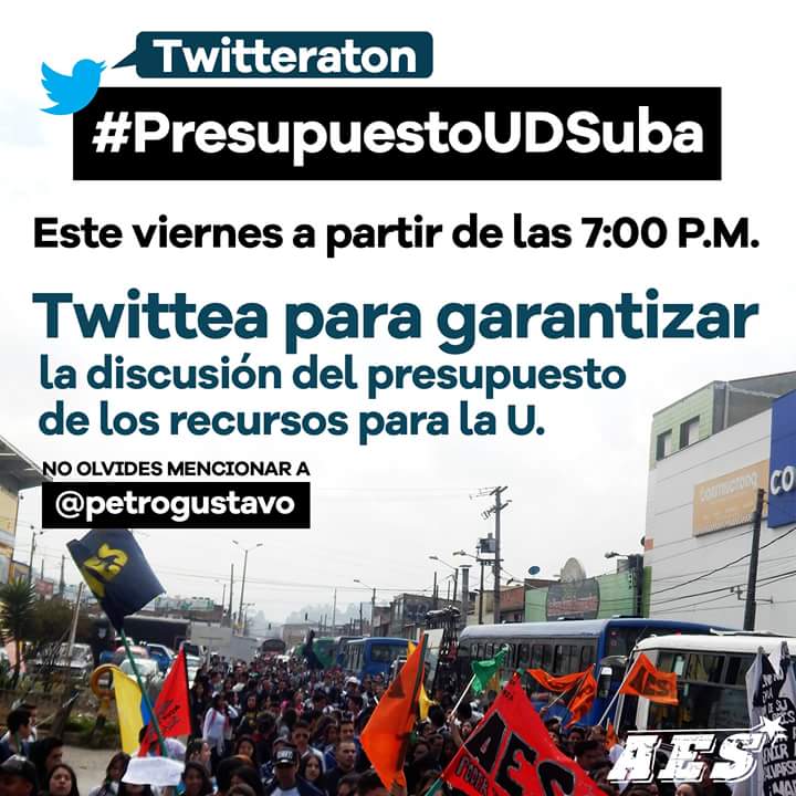 PIECCSuba's tweet photo. #presupuestoUDSuba los y las jóvenes de Suba queremos una sede de la UD en la localidad https://t.co/rw18dm7hTH