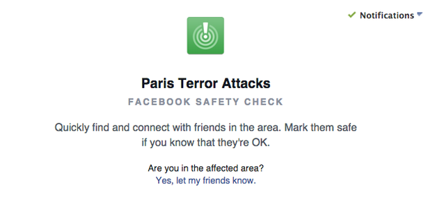 BuzzFeed's tweet photo. People are using a Facebook tool to make sure their friends in Paris are safe https://t.co/RVjX2iviJi https://t.co/CNJ6chjCsI