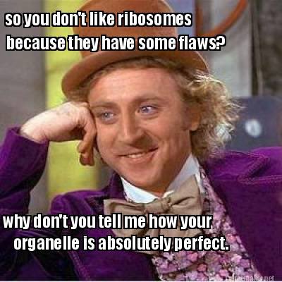 5thRibosomes's tweet photo. Go on try... Oh wait you can't!! @TallBiology #organellewars #voteribosomes https://t.co/Y3Fu8Pbmuz