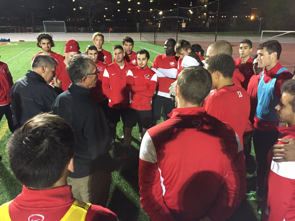 PSUSOCCER's tweet photo. Last practice before we take on Bowdoin tomorrow in the first round of the NCAA tournament #CardinalCountry https://t.co/3K0liZlQo6