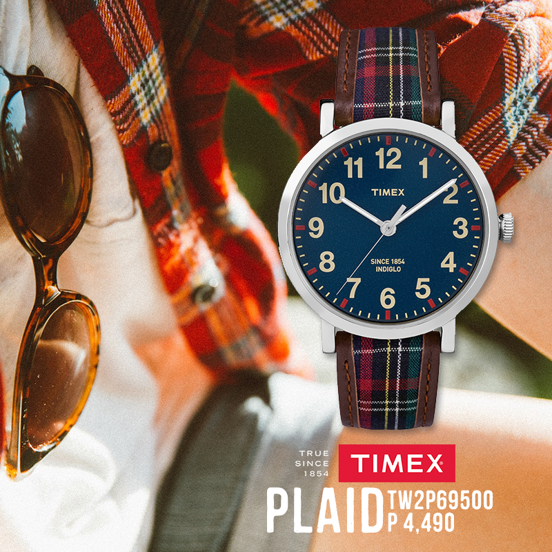 timex plaid watch