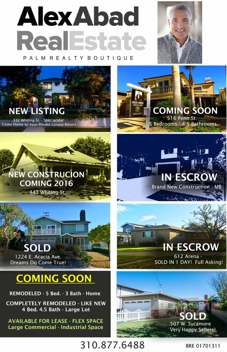 AlexAbadRealtor's tweet photo. Still a very busy real estate market #AlexAbadRealEstate #ElSegundo https://t.co/5FA4A6Om6Z