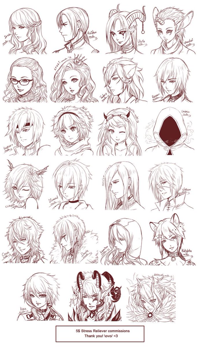 Art Photography On Twitter Anime Hair Art Drawings