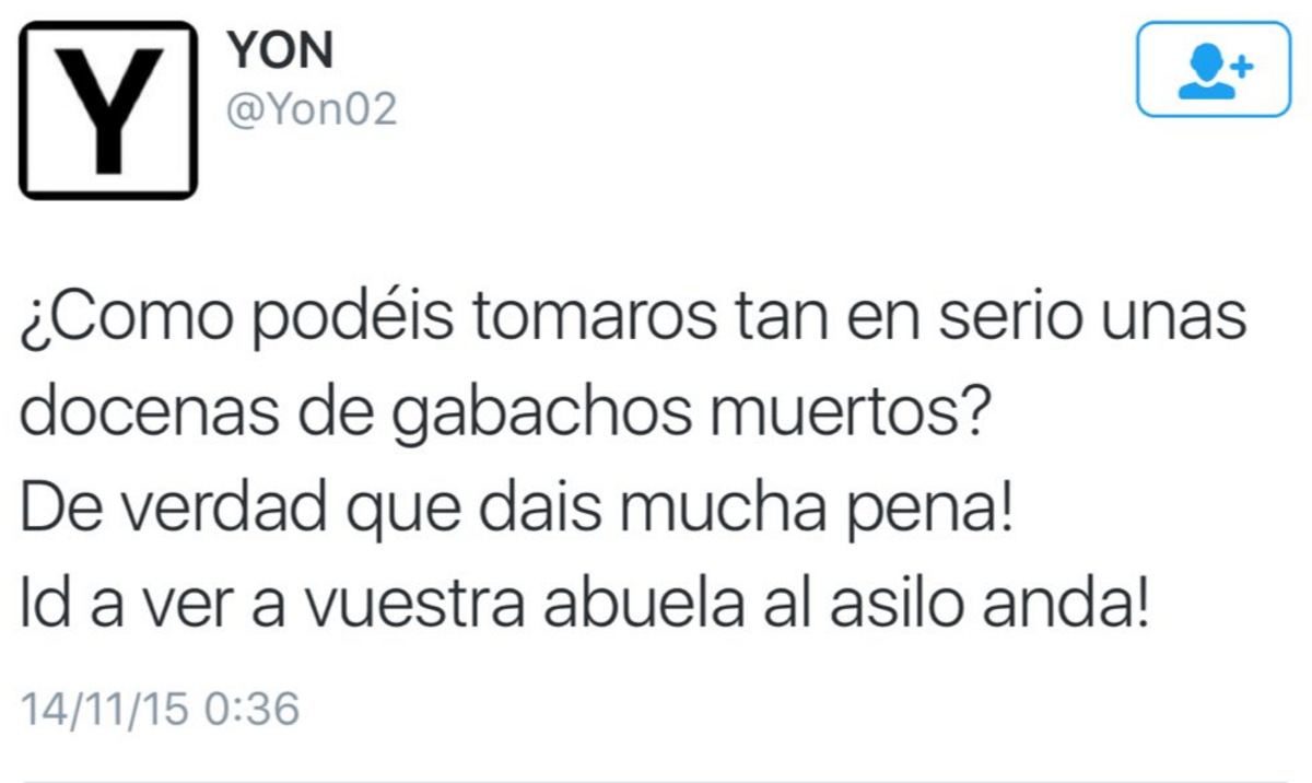 ibuprofeno600mg's tweet photo. Oye, @policia ¿contra este imbécil no se puede hacer nada? @Yon02 Por cosas más estúpidas habéis detenido a gente. https://t.co/3LzzDc5gq6