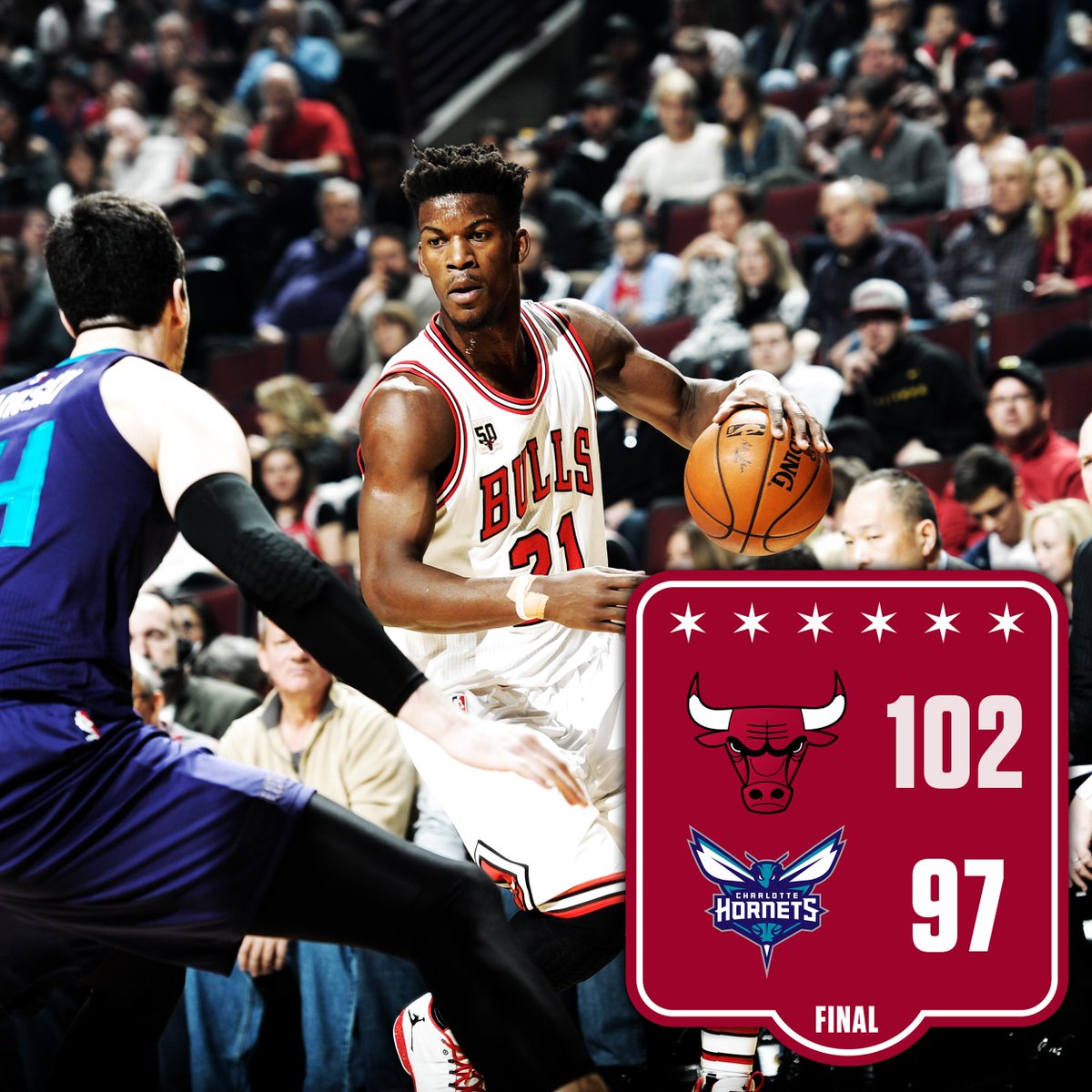 chicagobulls's tweet photo. #BullsWin https://t.co/5xL1wBhwEa