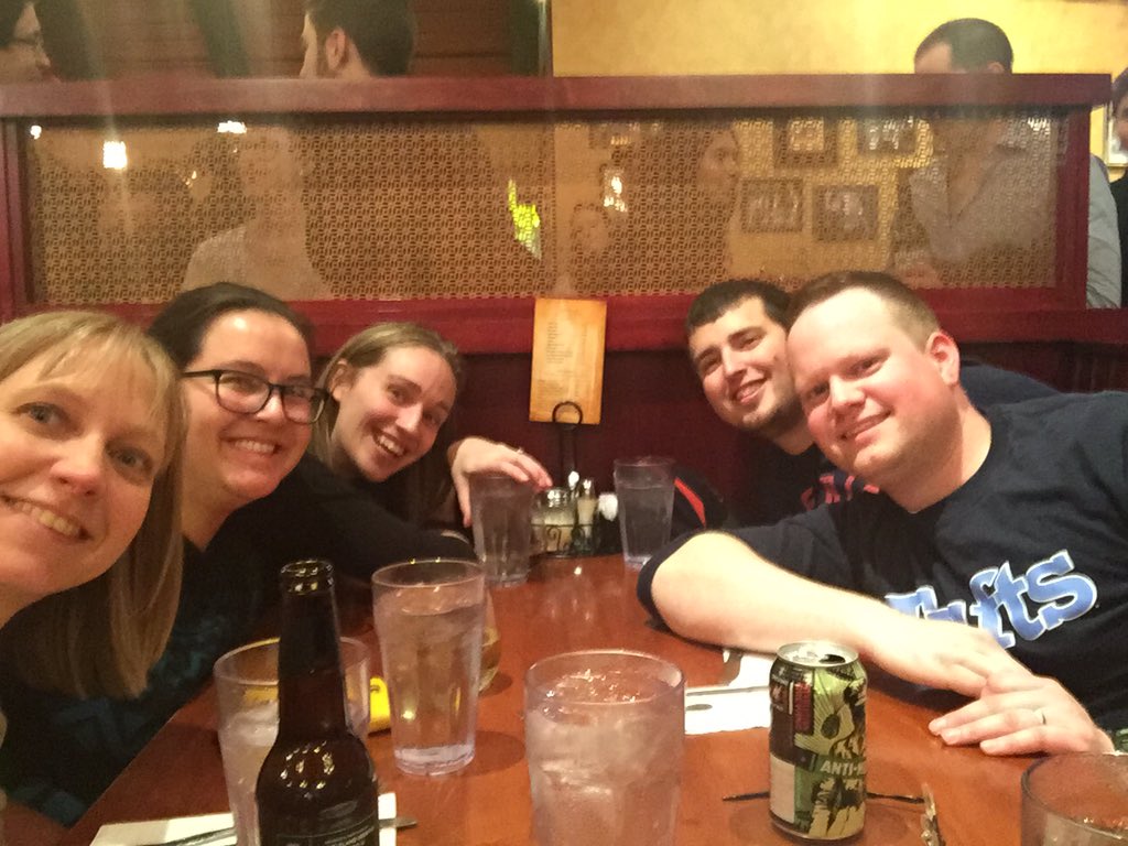 CAMATatUM's tweet photo. CAMAT students and staff old and current sharing pizza and stories. #ABCT2015 https://t.co/x7pcpE32rL