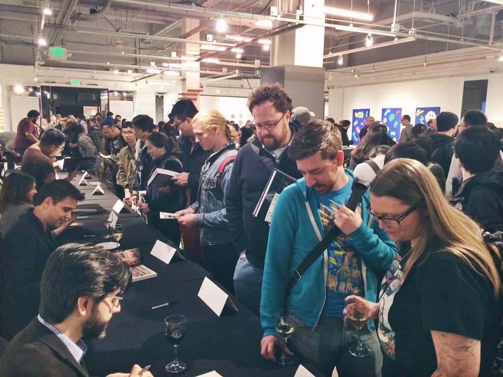 Having so much fun at the Spectrum 22 book signing! Come on in and meet some amazing artists!