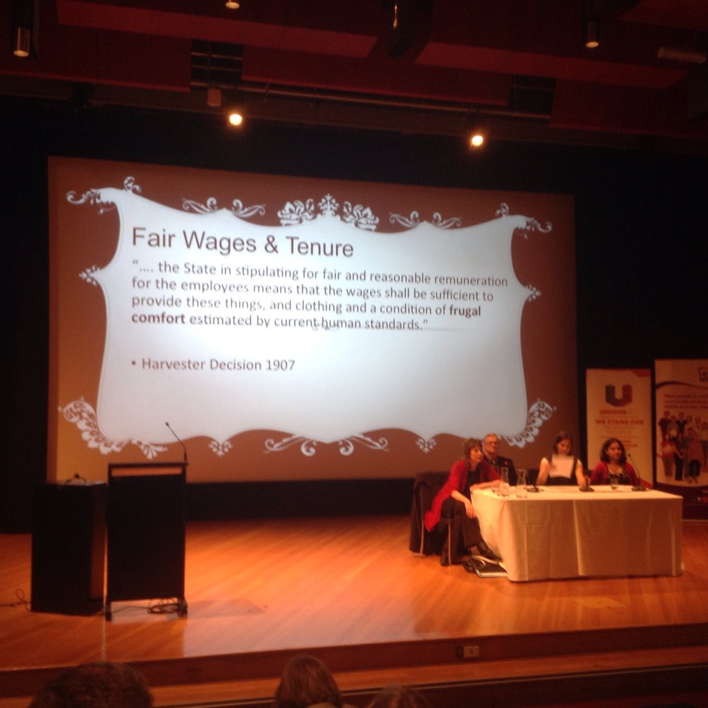 john_symond's tweet photo. We knew what was needed in 1907. #ProgressiveCBR Summit in #canberra. Shd full time workers need welfare payments? https://t.co/yJM4a7XknX