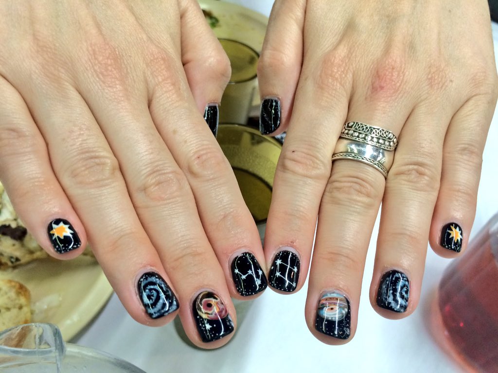 margagual's tweet photo. The awesome #sciencenails of @Summer_Ash #SciCommCamp https://t.co/4mkCwnF0m6