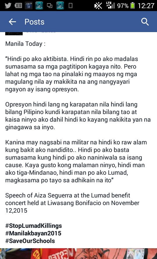 BesanaLeazyl's tweet photo. Thank u Ms Aiza for standing with us(Lumads)@aldubforlumad @aizaseguerra #ALDUBHappyBdayLOLA https://t.co/TNoiEEGyqK