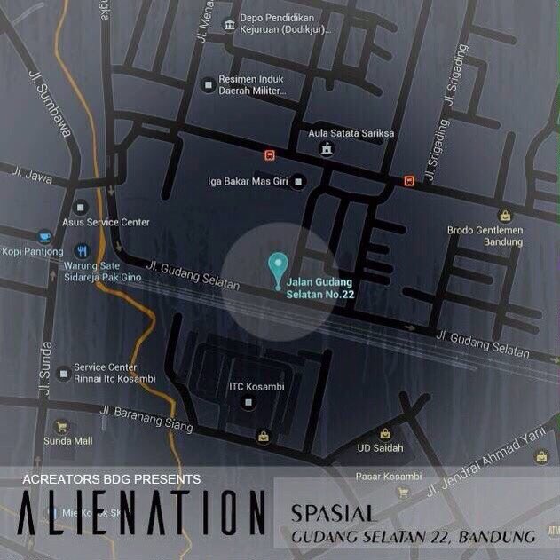 Tonight: #Alienation at SPASIAL w/ <a href="/SSSLOTHHH/">SSSLOTHHH</a> <a href="/_echolight/">Echolight</a> @healsmusic_ <a href="/ellipsis_id/">Ellipsis.</a> etc. Info: <a href="/ACreatorsBDG/">ACREATORSPOJECTS</a>