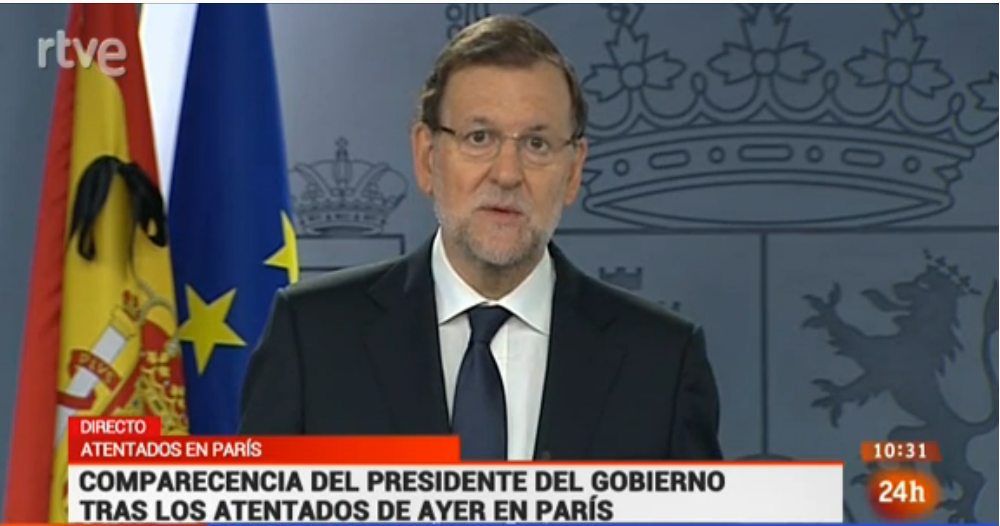 rtvenoticias's tweet photo. Rajoy: 'No estamos ante una guerra de religiones sino ante una lucha entre civilización y barbarie' https://t.co/DNrKuFUE3N