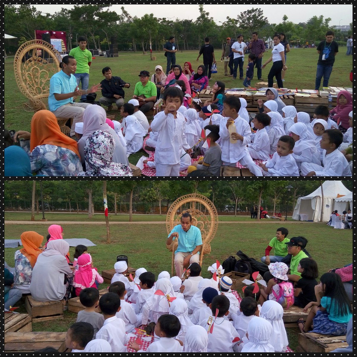 pelangibook's tweet photo. Storytelling session di #GoodnessVille bersama kak @aiodongeng  sekarang https://t.co/R7diIrronc