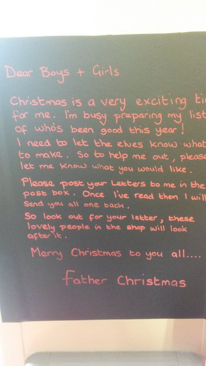 Spread the word, Santa is waiting for his letters! <a href="/DomCarey1/">Dominic Carey</a> <a href="/janice_hislop/">janice hislop</a> <a href="/samwilson280/">sam wilson</a> @atonik73