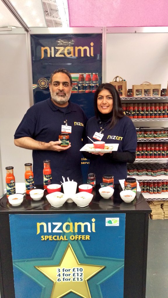 Nizami_Foods's tweet photo. All ready for day 2 @BBCGoodFoodShow #GFSLDN https://t.co/MFp0aT0iy1