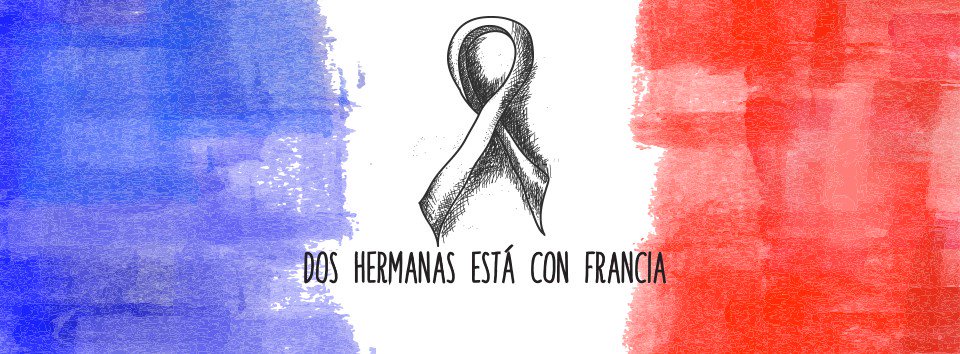 LaVozd2Hermanas's tweet photo. Dos Hermanas está hoy con Francia. Haz RT en señal de solidaridad. #TodosSomosParis #PlayForParis https://t.co/VhkKix0VWH