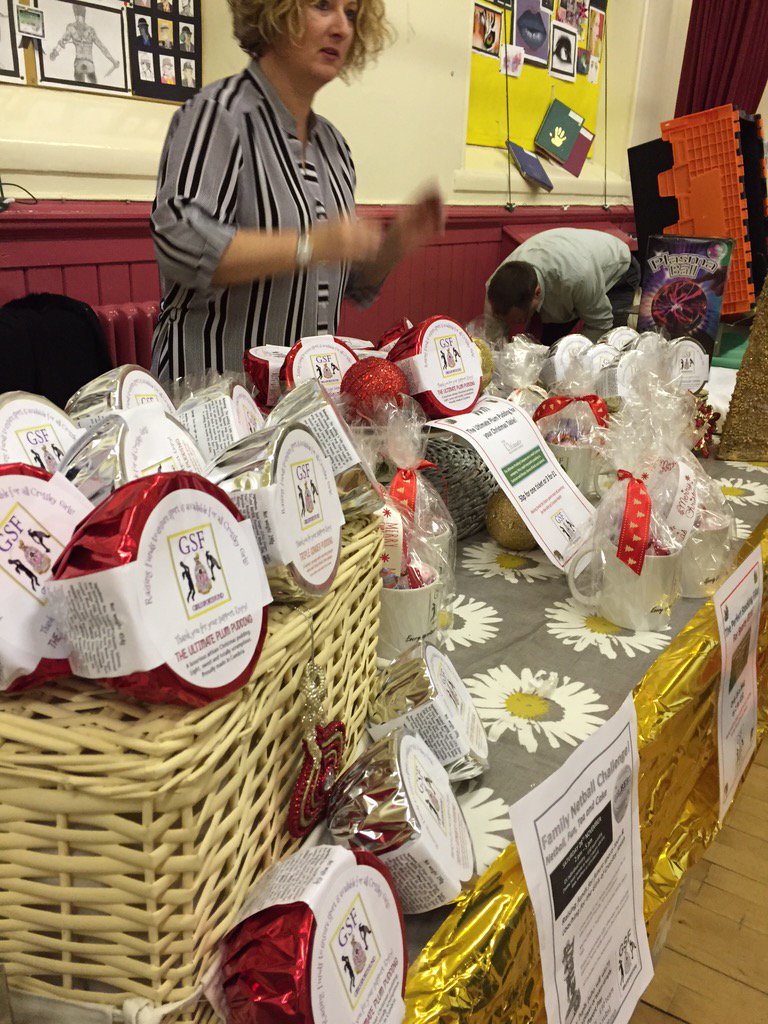 GirlsSportsFCHS's tweet photo. Xmas stall is ready! Just need some sporty girls and pudding lovers! @chapublicity @crossleyheath #xmas starts here https://t.co/LlRi1wqZmC