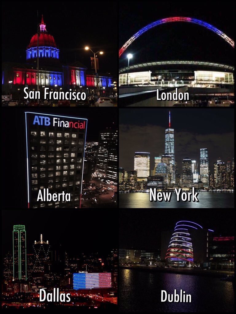HayQueSaberlo's tweet photo. El mundo conmovido por los ataques ocurridos este viernes 13 en #París. #PrayForParis #FranciaSomosTodos #Francia https://t.co/xQw2S3ohhd