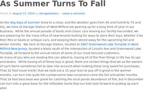 StorageOwners's tweet photo. As Summer Turns To Fall https://t.co/a4kbkk9D29 https://t.co/JU3jCdigGT
