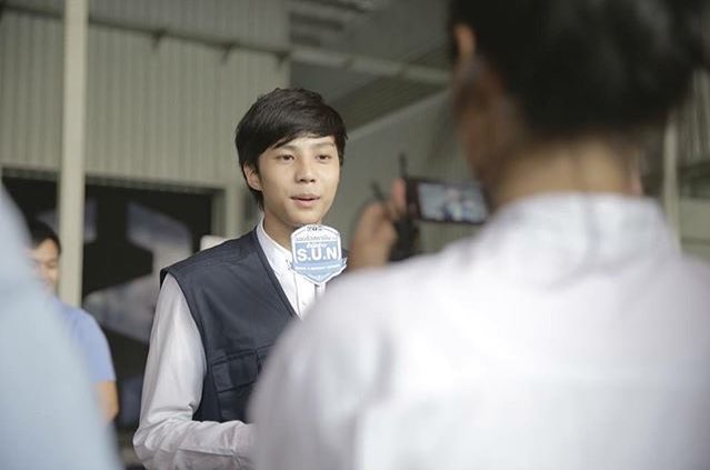 นักข่าวของเรา🎤 #BUopenhouse #SUNReporter 
cc:<a href="/bank_thiti/">Thiti Mahayotaruk</a> ©arunrat_chan