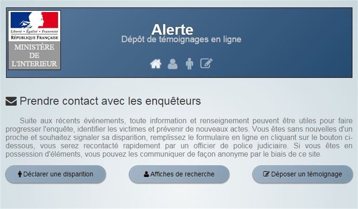 europapress's tweet photo. Francia crea una plataforma 'online' para buscar desaparecidos tras los ataques de París  https://t.co/ghP0KukMZT https://t.co/t1KAol8hCW