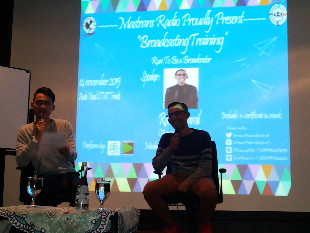 mastransproject's tweet photo. Saatnya ke Acara Inti nihhh. Talkshow with @crazydhika dengan moderator @Iesaal https://t.co/srd7yBjiGA
