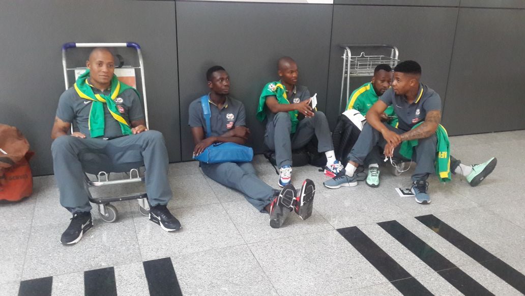BafanaBafana's tweet photo. Bafana Bafana about to depart Benguela heading for Luanda then JHB and arrive in Durban at 10pm @SAFA_net https://t.co/CXpL1aRBJI