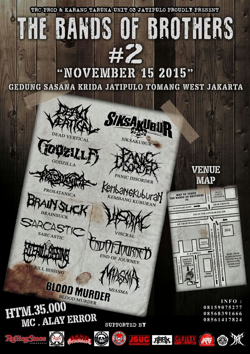 Today merapattt "<a href="/DapurLetter_/">\m/</a>: THE BANDS OF BROTHERS 2 <a href="/PROSATANICA_DM/">PROSATANICA Official</a> <a href="/DEADVERTICAL/">DEAD VERTICAL</a> <a href="/SIKSAKUBUR_DM/">SIKSAKUBUR</a> , Sarcastic,  "