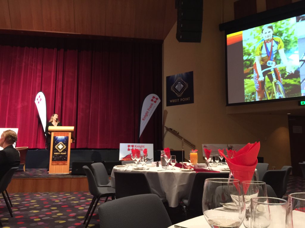 lovetastours's tweet photo. At the Point to Pinnacle pre race dinner listening to speaker / cyclist Louise Yaxley-Padgett #point2pinnacle https://t.co/3NqMHrogUM