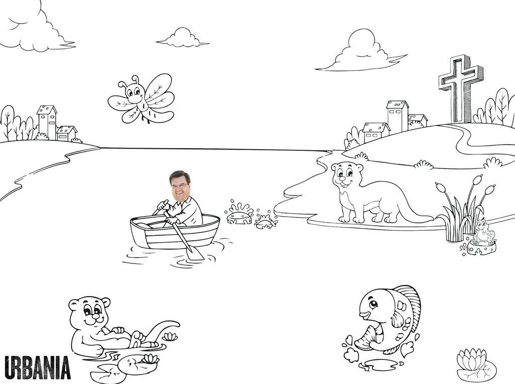 _URBANIA's tweet photo. Le #deversement a débuté. Voici un dessin à colorier pour tenir compte des déchets rejetés ds le fleuve. #eauxusees https://t.co/exz8bkss6r