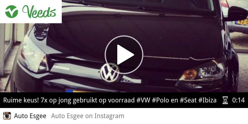 veedsselfie's tweet photo. VIDEO Ruime keus! 7x op jong gebruikt op voorraad #VW #Polo en #Seat #Ibiza #Esgee #Harl.. ► https://t.co/b2BffBRbLS https://t.co/2VG3ry0cjt